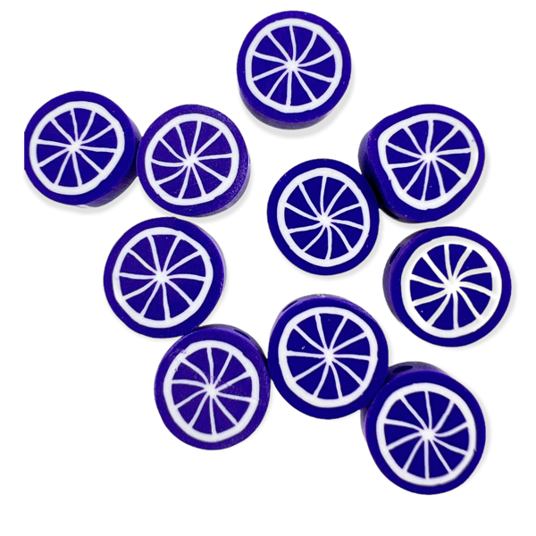Fimo kralen fruit paars 10mm - 10 stuks-Kralen-Kraaltjes van Renate
