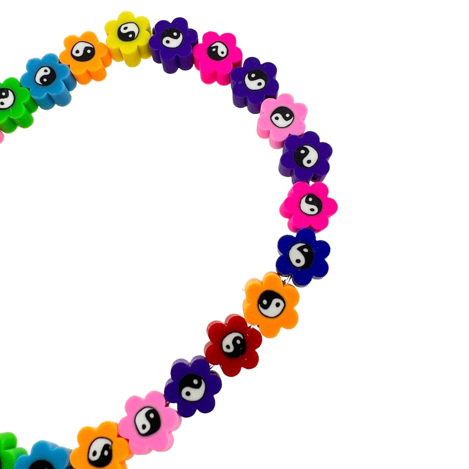 Fimo kralen hele streng yin yang 10mm - ±40 stuks-Kralen-Kraaltjes van Renate