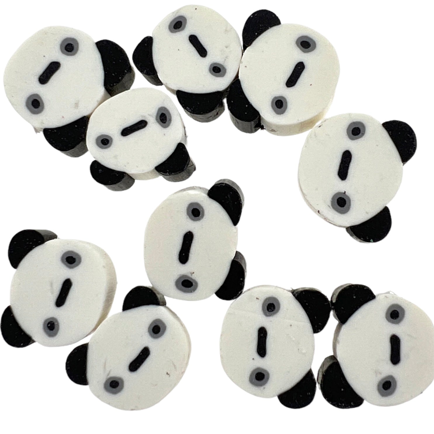 Fimo kralen panda 10mm - 10 stuks-Kralen-Kraaltjes van Renate