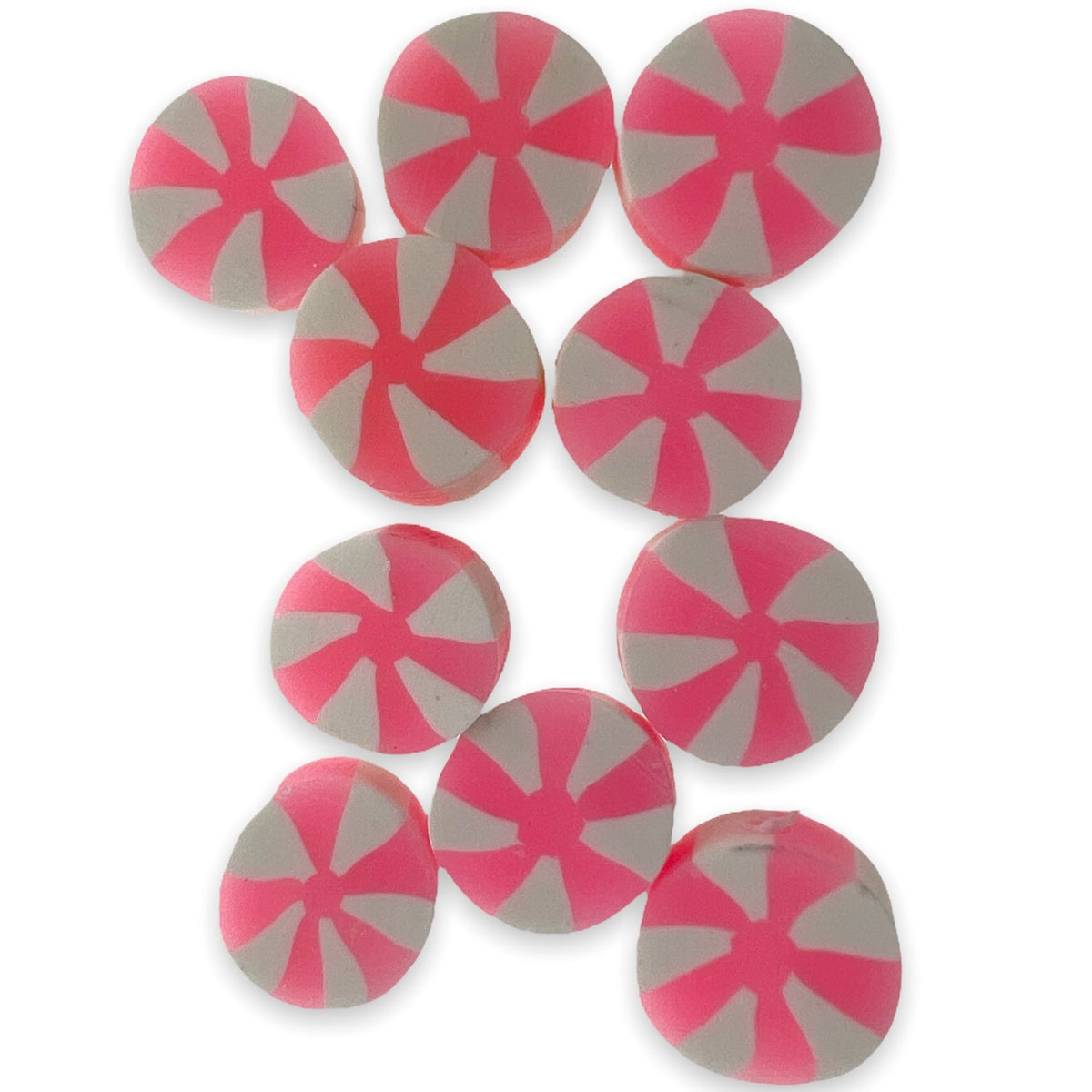 Fimo kralen rondje roze 10mm - 10 stuks-Kralen-Kraaltjes van Renate