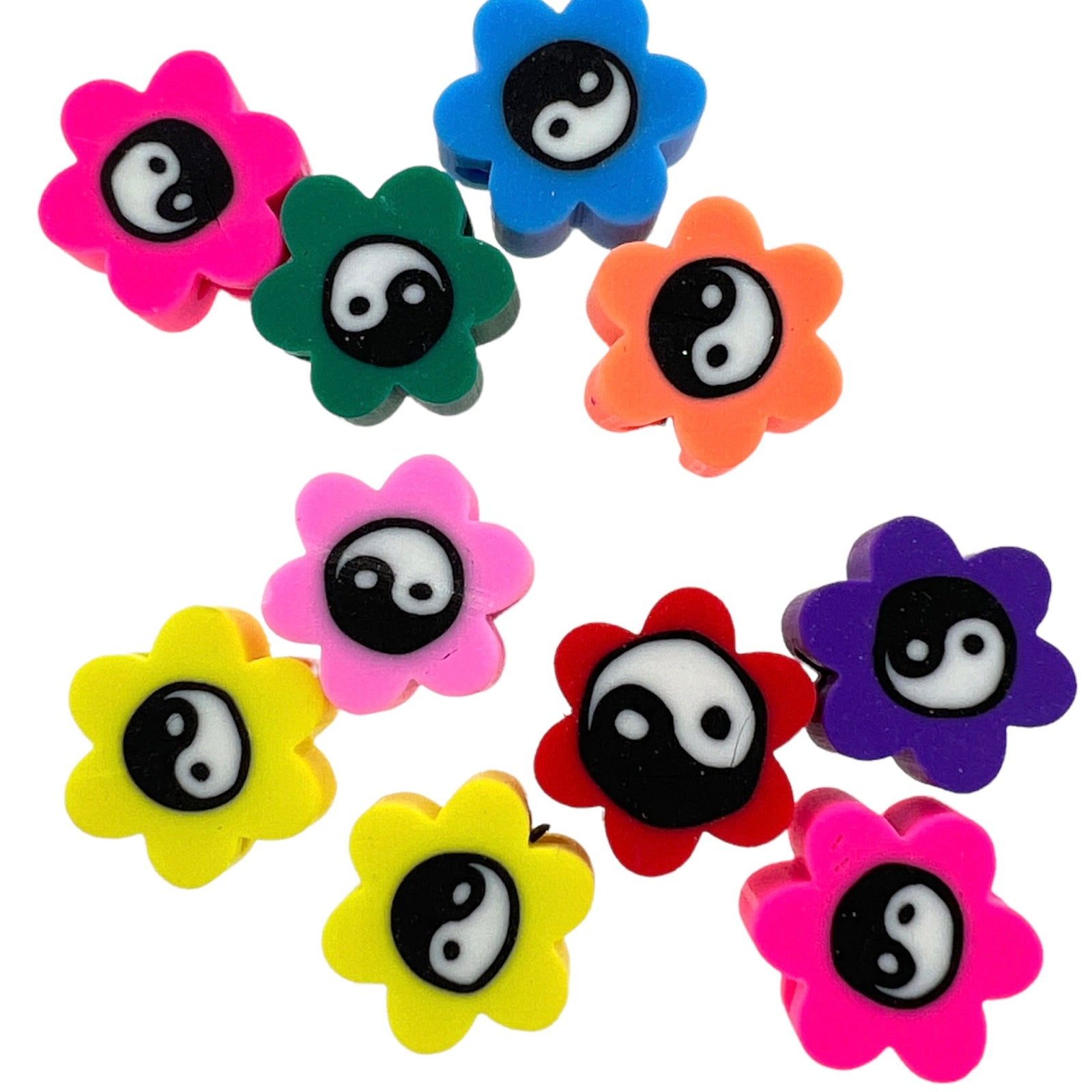 Fimo kralen yin yang 8mm - 10 stuks-Kralen-Kraaltjes van Renate