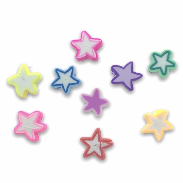 Fimo sterretjes mix 8-10mm - 10 stuks-Kraaltjes van Renate