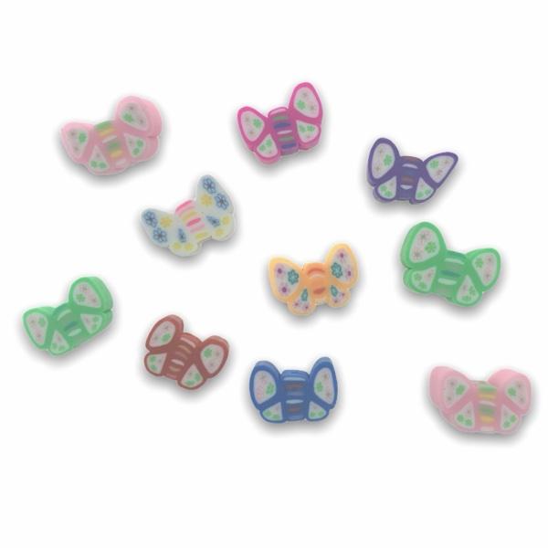 Fimo vlinders mix 1 8-10mm - 10 stuks-Kraaltjes van Renate