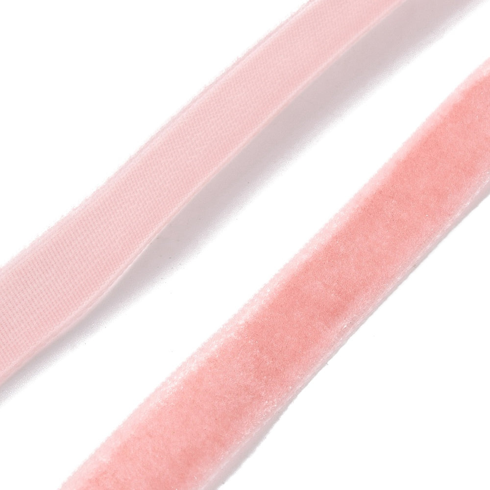Fluweel Lint Roze 10mm - per 2 meter-Koord-Kraaltjes van Renate