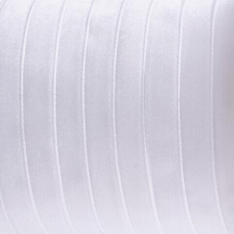 Lint Fluweel wit 10mm - per 2 meter-koord-Kraaltjes van Renate