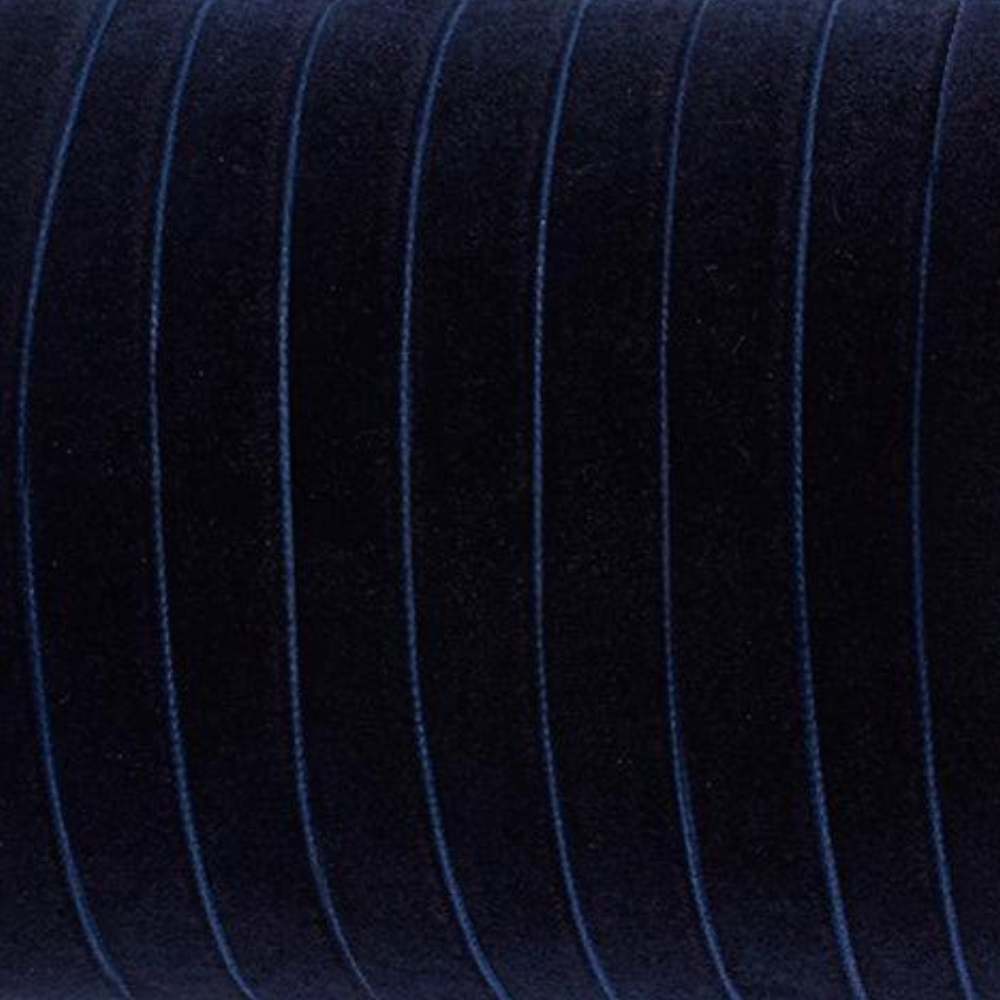 Lint Fluweel Donkerblauw 10mm - per 2 meter-koord-Kraaltjes van Renate