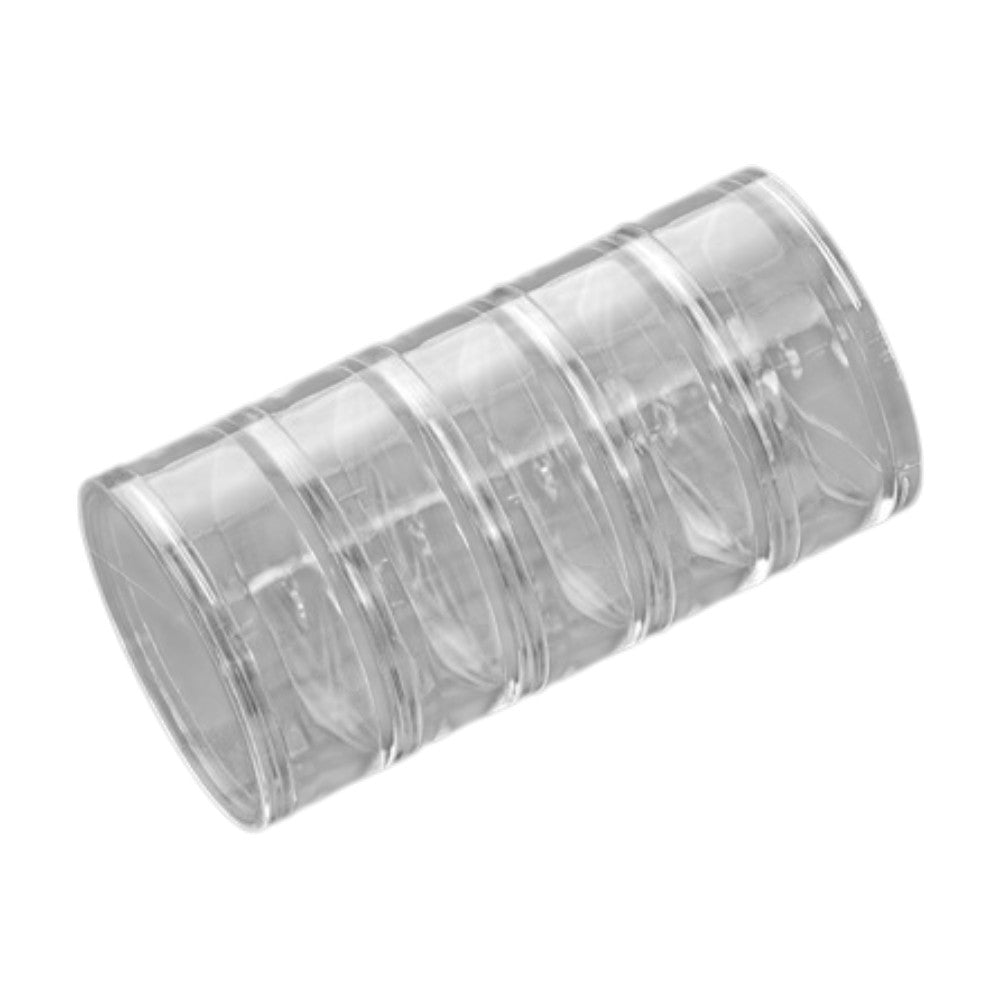 Opbergset 5 Ronde Bakjes Transparant 7x13.3cm - per set-Gereedschap-Kraaltjes van Renate