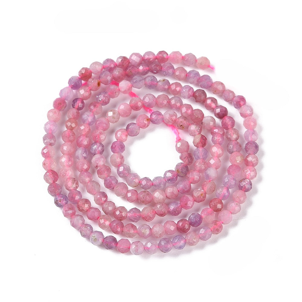 Edelsteen Kralen Roze Toermalijn Rond Roze 2.5mm - per streng (± 159 stuks)