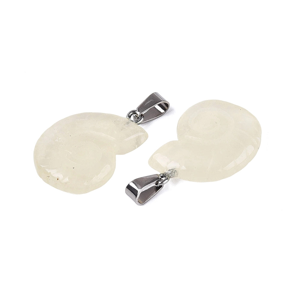 Bedel Hart Edelsteen Zilver 28mm - per stuk