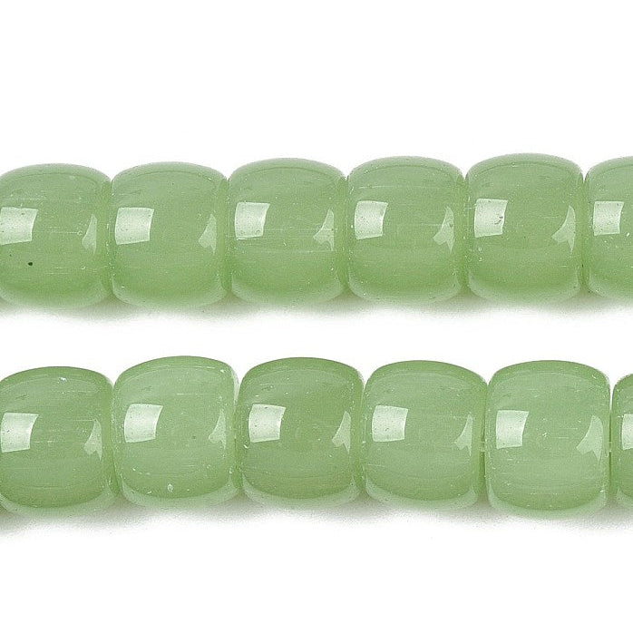 Glaskralen Tube Dark Sea Green 10x8mm - per 20 stuks kopie-Kralen-Kraaltjes van Renate
