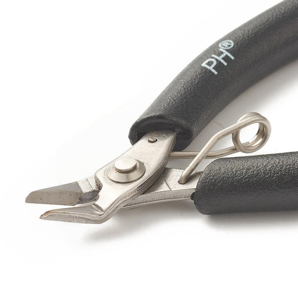 Gebogen Platbek- en Zijkniptang Zwart 9cm - per stuk-Gereedschap-Kraaltjes van Renate