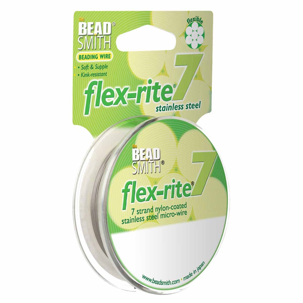Gecoat Ijzerdraad 7-Strengs Zilver 0.25mm - per rol 9 meter-koord-Kraaltjes van Renate