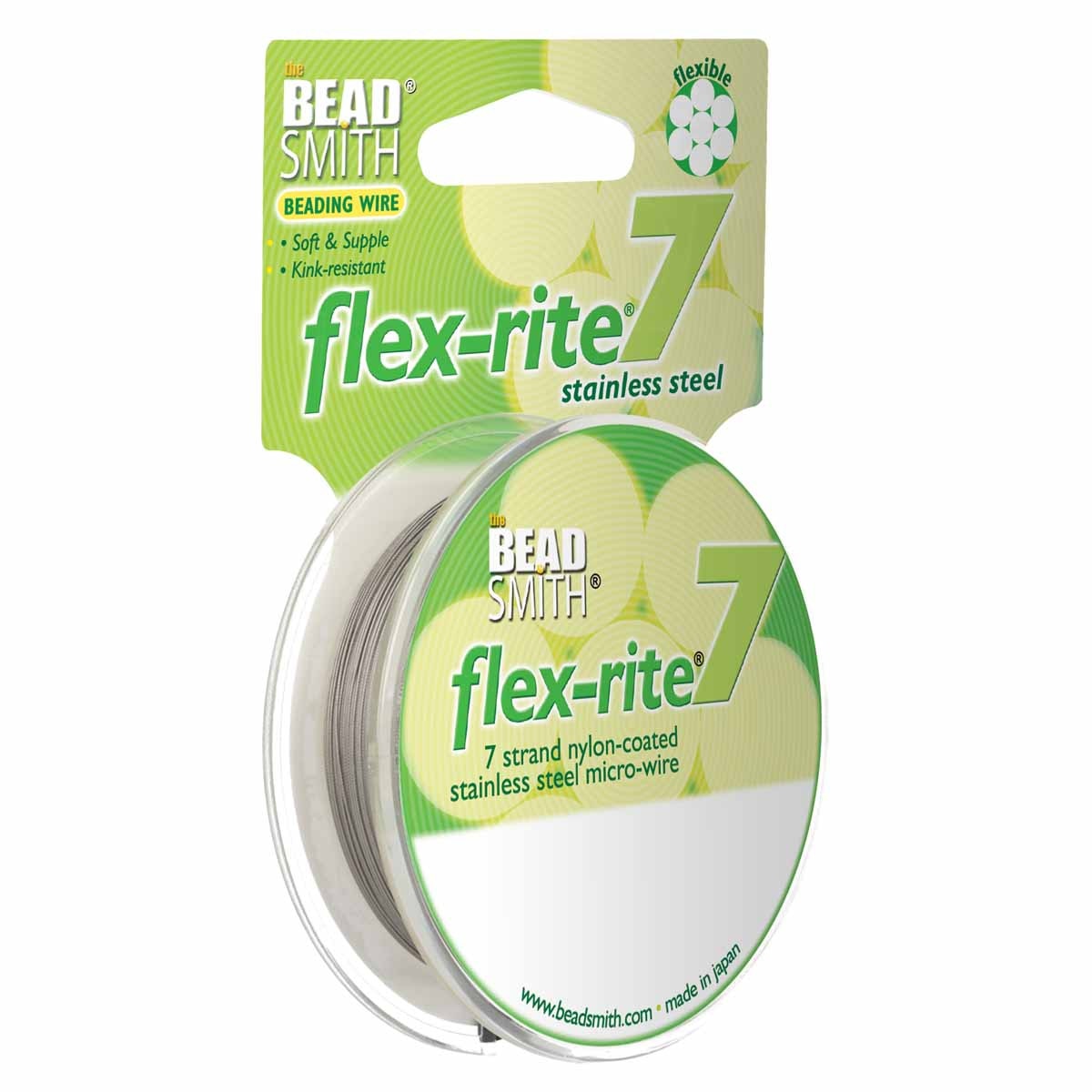 Gecoat Ijzerdraad 7-Strengs Zilver 0.30mm - per rol 9 meter-koord-Kraaltjes van Renate
