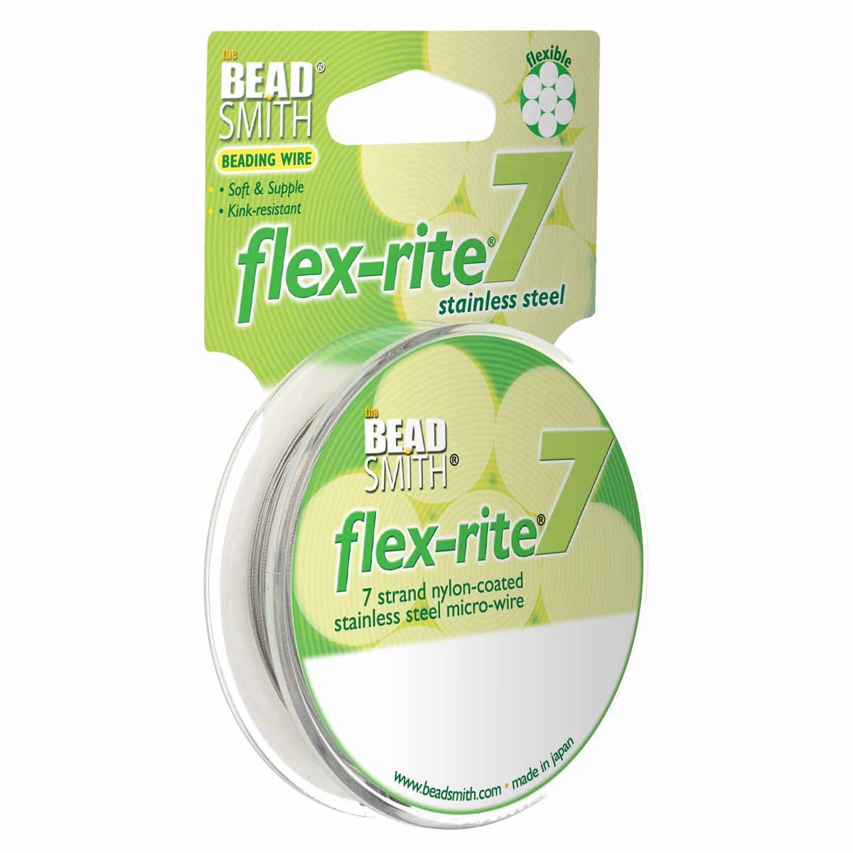 Gecoat Ijzerdraad 7-Strengs Zilver 0.51mm - per rol 9 meter-koord-Kraaltjes van Renate