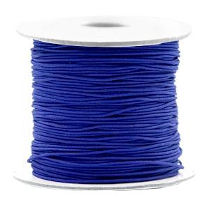 Gekleurd elastisch draad Cobalt blue 0,8mm - per 3 meter-Kraaltjes van Renate