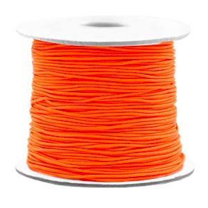Gekleurd elastisch draad Fluor orange 0,8mm - per 3 meter-Kraaltjes van Renate