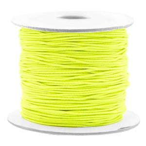 Gekleurd elastisch draad Fluor yellow 0,8mm - per 3 meter-Kraaltjes van Renate