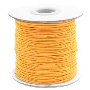 Gekleurd elastisch draad Sunflower orange 0.8mm - per 3 meter-Kraaltjes van Renate