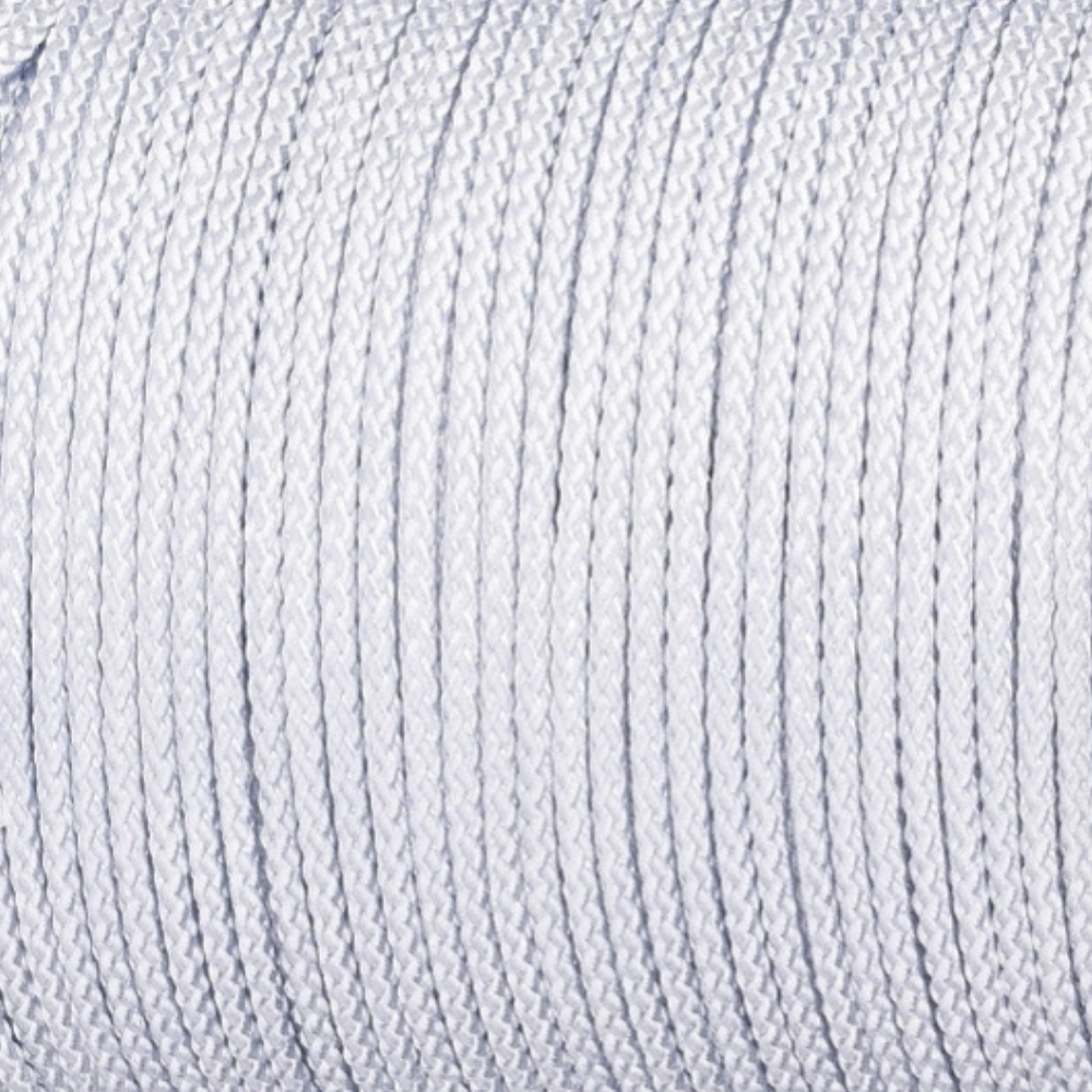 Gevlochten polyester koord Licht grijs 2mm - 1 meter-koord-Kraaltjes van Renate