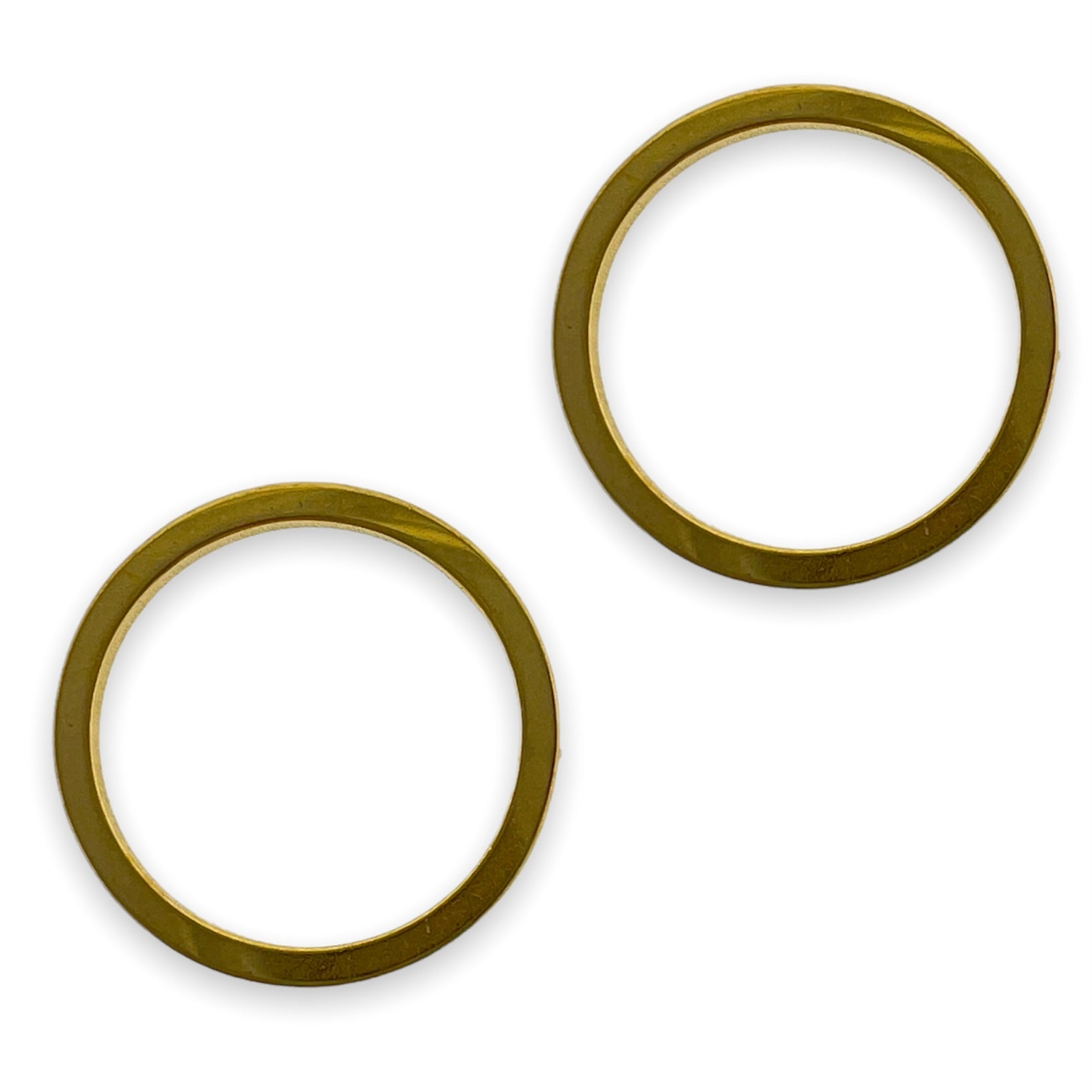 Ringetje gesoldeerd goud Stainless Steel 12x0,8mm - per stuk-bedels-Kraaltjes van Renate