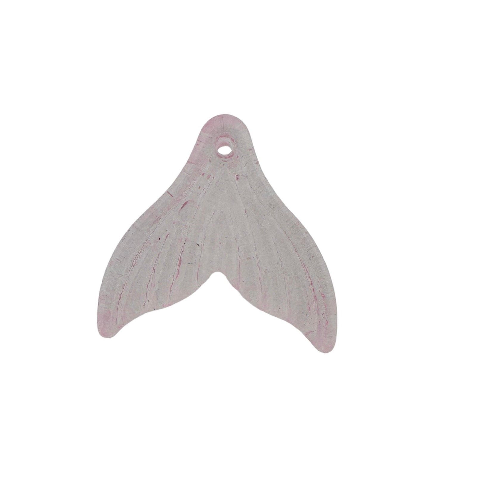 Glas hanger mermaid lichtroze 19x3,5mm-Kralen-Kraaltjes van Renate