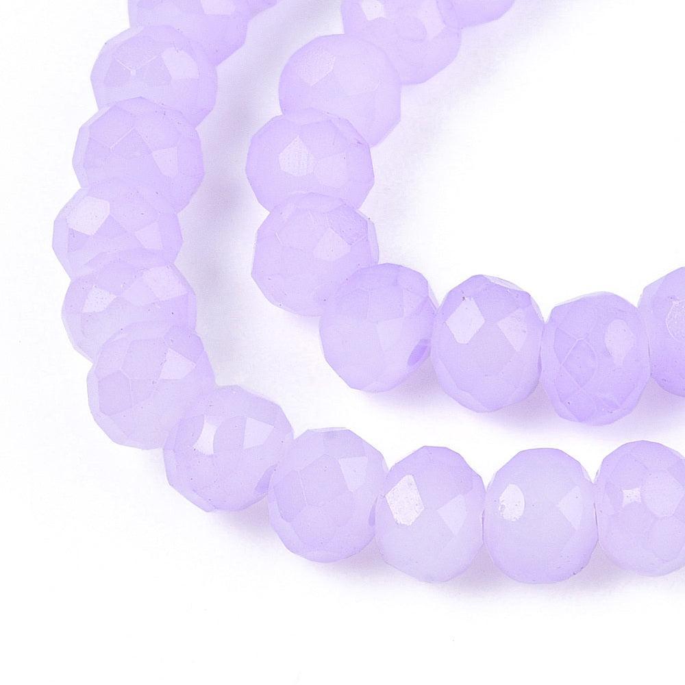 Glas kraal lila 4mm - per streng-Kralen-Kraaltjes van Renate