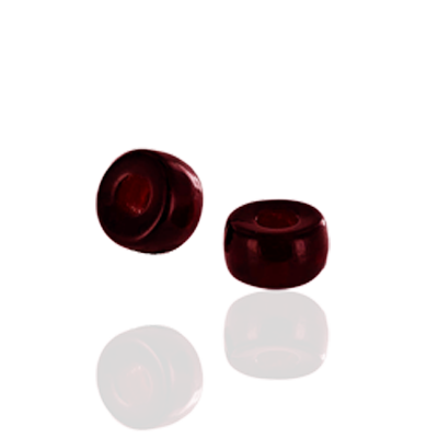 Glaskraal Dark Red 6mm Ø1.8mm - 10 stuks-Kraaltjes van Renate