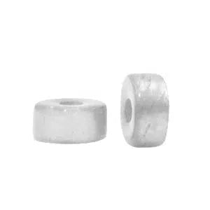 Glaskraal Polaris Glaze rondellen shiny Delfino grey Ø1.7mm 6x4mm-Kralen-Kraaltjes van Renate