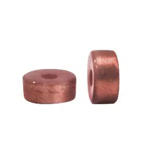 Glaskraal Polaris Glaze rondellen shiny Mahogany red Ø1.7mm 6x4mm-Kralen-Kraaltjes van Renate