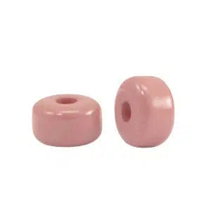 Glaskraal Polaris Glaze rondellen shiny Rouge blush Ø1.7mm 6x4mm-Kralen-Kraaltjes van Renate