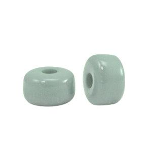 Glaskraal Polaris Glaze rondellen shiny Sea green Ø1.7mm 6x4mm-Kralen-Kraaltjes van Renate