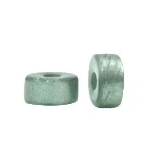 Glaskraal Polaris Glaze rondellen shiny Sea green Ø1.7mm 6x4mm-Kralen-Kraaltjes van Renate