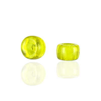 Glaskraal Yellow 6mm Ø1.8mm - 10 stuks-Kraaltjes van Renate