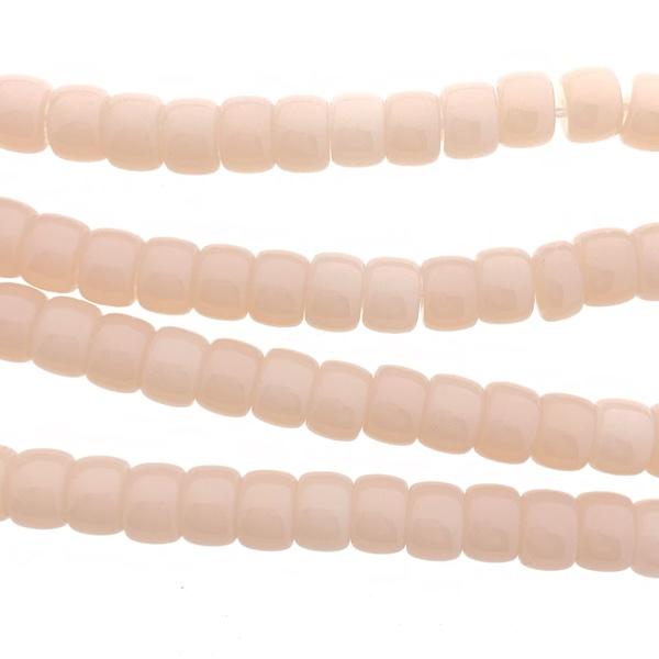 Glaskraal opaal Pink 8mm Ø1.4mm - 5 stuks-Kraaltjes van Renate