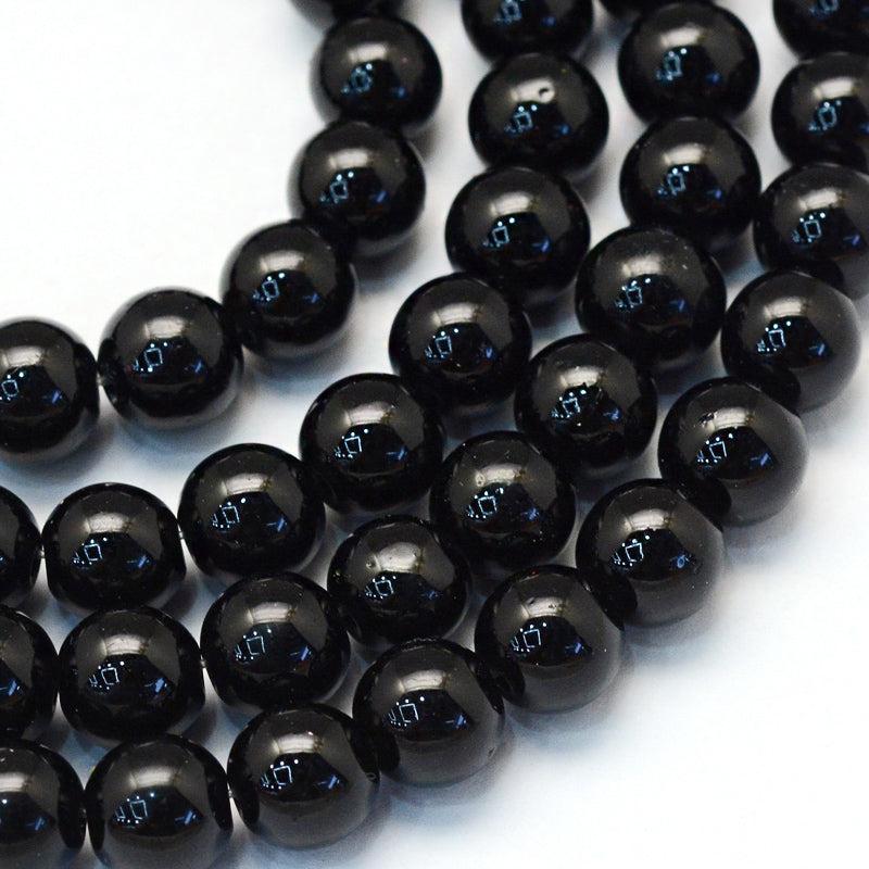 Glaskraal parel black 4/5mm- ±100 stuks-Kralen-Kraaltjes van Renate