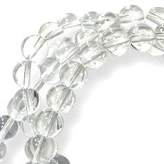 Glaskraal rond crystal transparant 10mm - per streng (±30 stuks)-Kralen-Kraaltjes van Renate