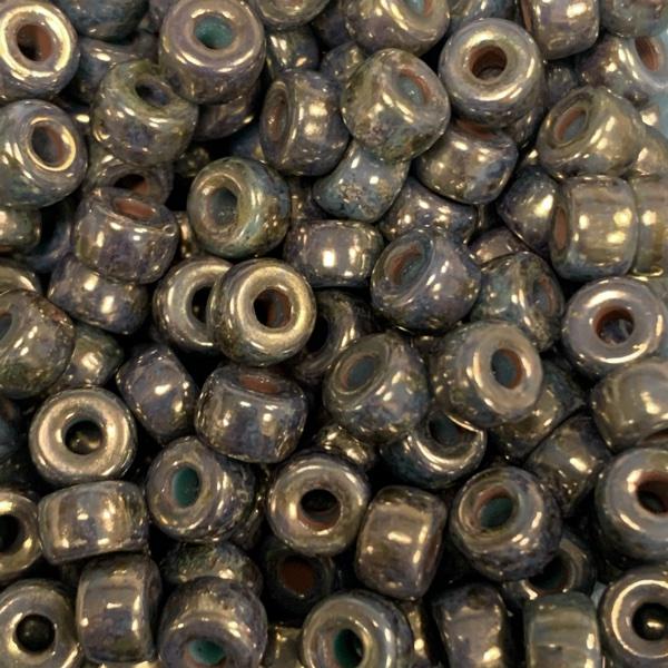 Glaskraal turquoise shiny 6mm Ø2mm - 15 stuks-Kraaltjes van Renate