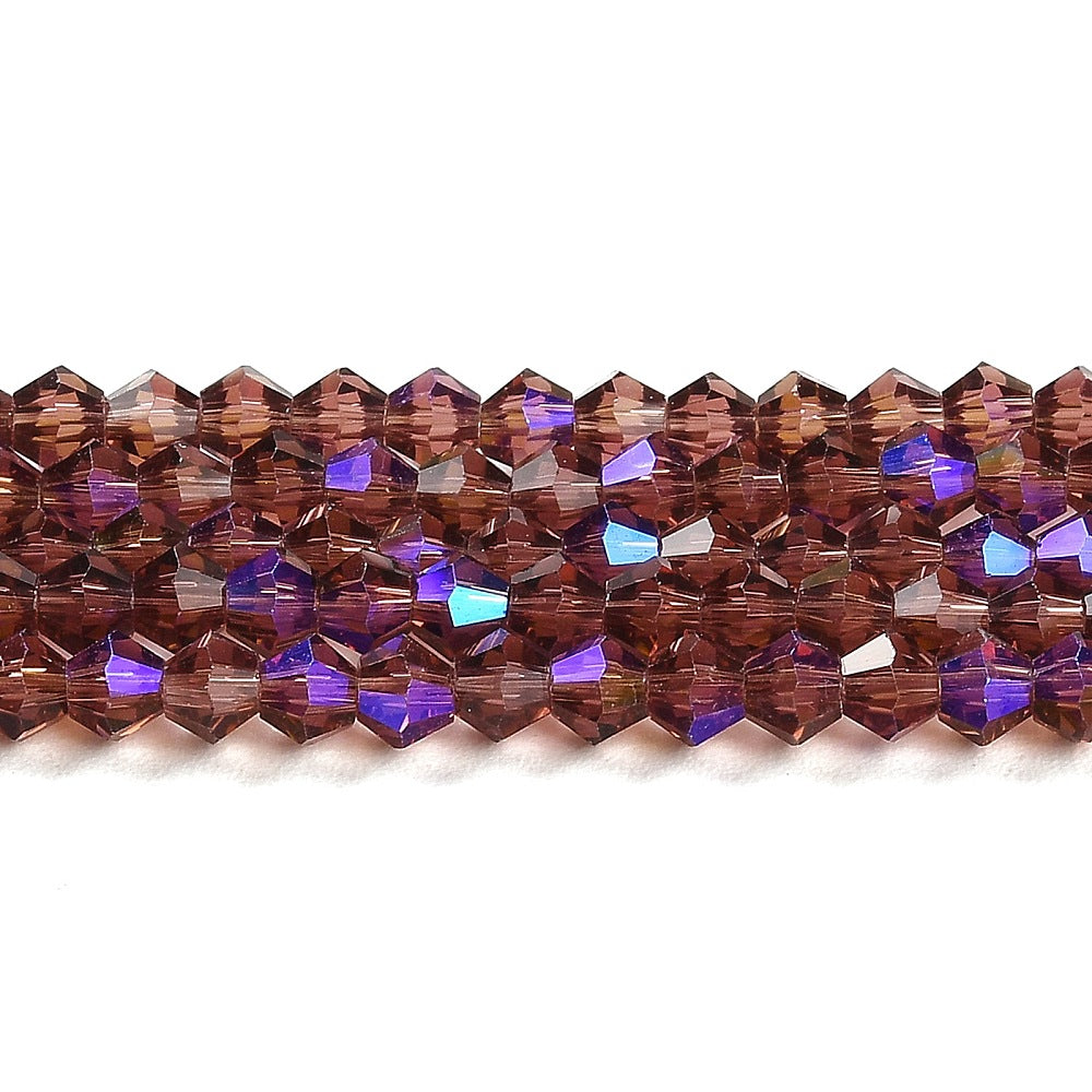 Glaskralen Facet Bicone AB Lavendel 6mm - ± 23 stuks-Kralen-Kraaltjes van Renate