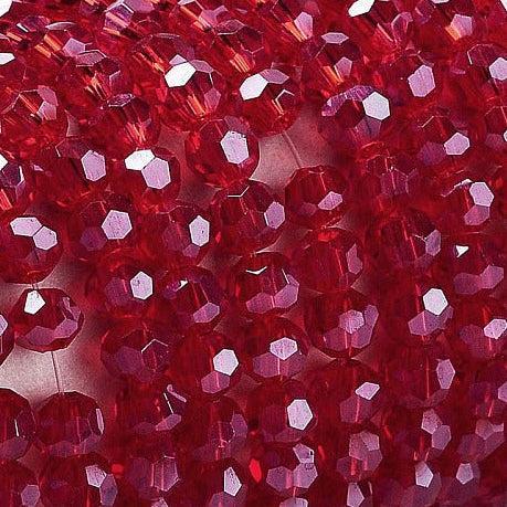 Glaskralen Rond Donker Rood 3mm - ± 160 stuks-Kraaltjes van Renate