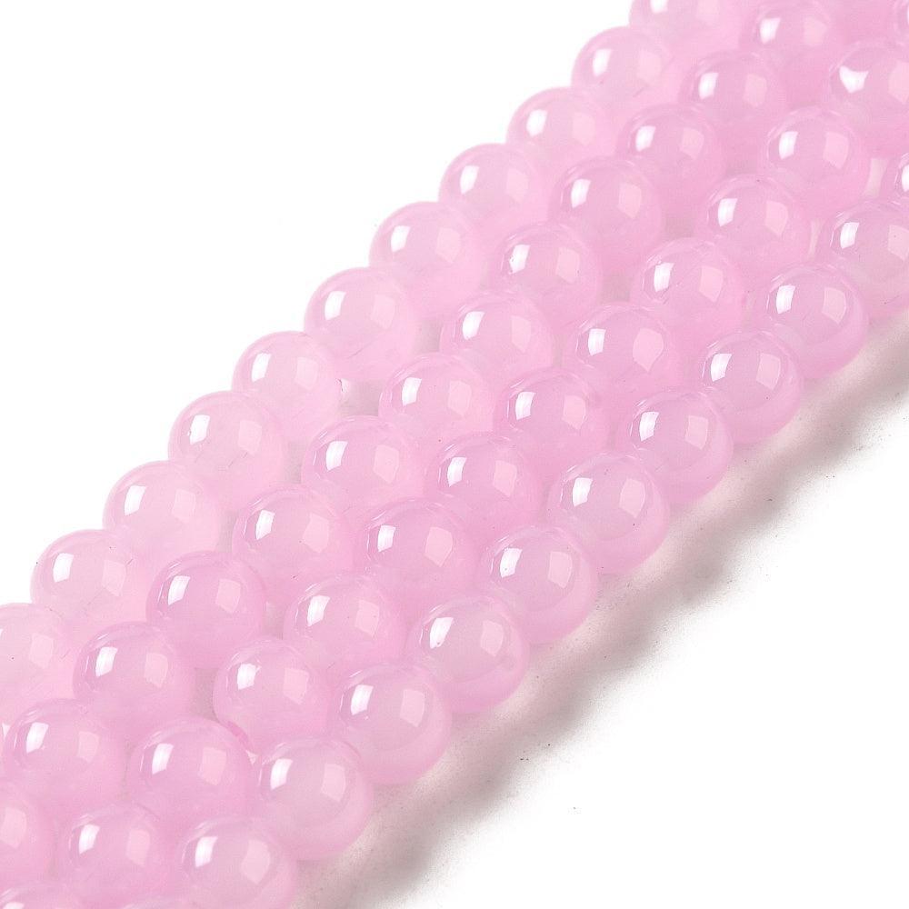 Glaskralen Rond Paars 6mm - ± 66 stuks-Kralen-Kraaltjes van Renate