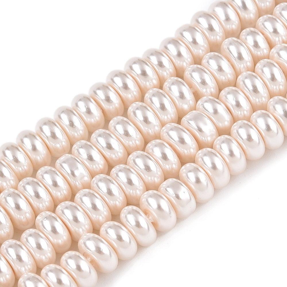 Glaskralen Rond Wit 6.5mm - per 25 stuks-Kralen-Kraaltjes van Renate
