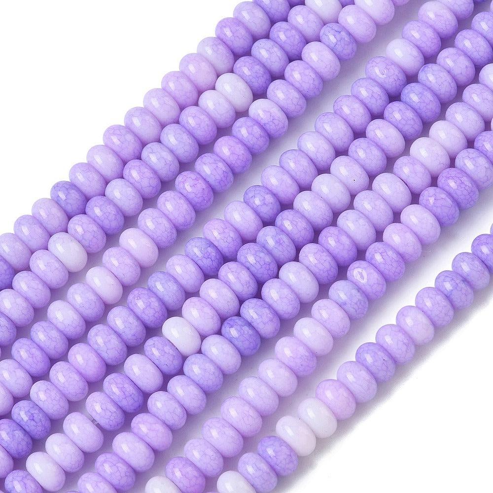 Glaskralen Rondel Medium Paars 4.5x3.0mm - ± 70 stuks (kopie)-Kralen-Kraaltjes van Renate