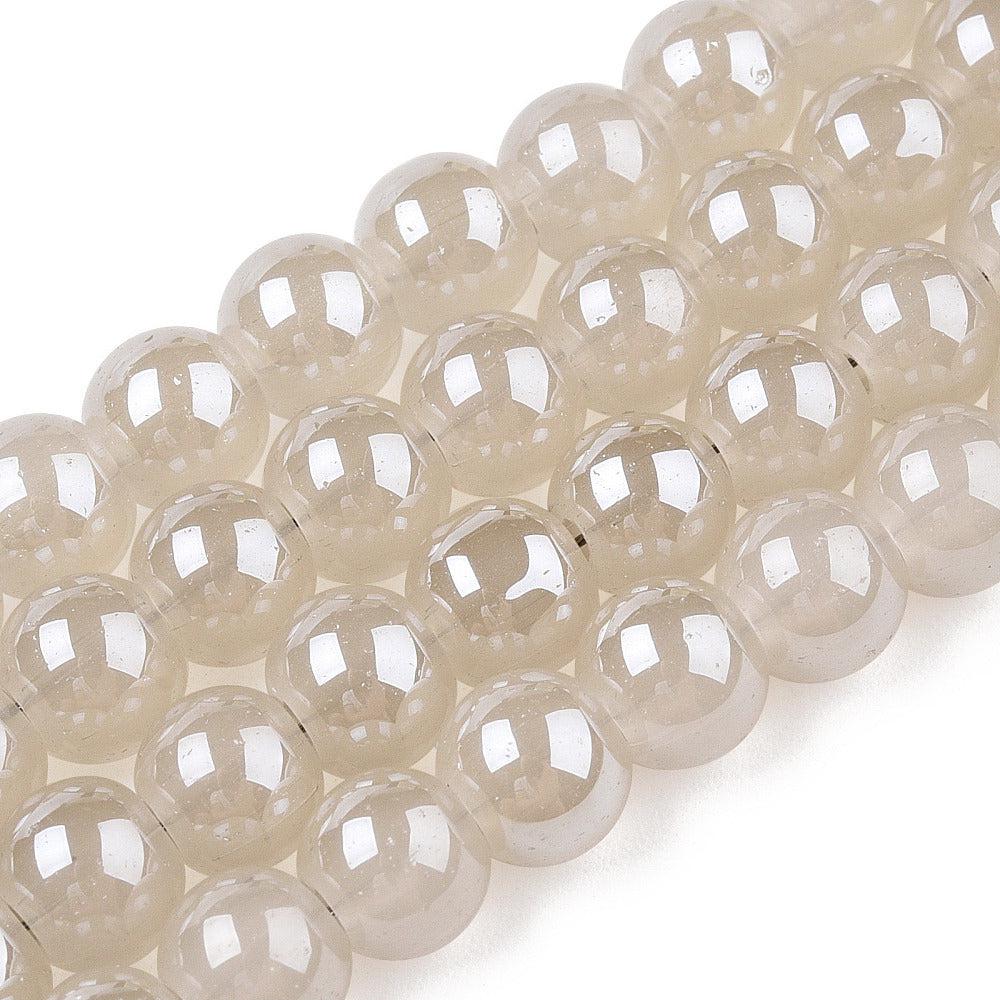 Glaskralen Shine Cornsilk 6mm ±120 stuks-Kralen-Kraaltjes van Renate