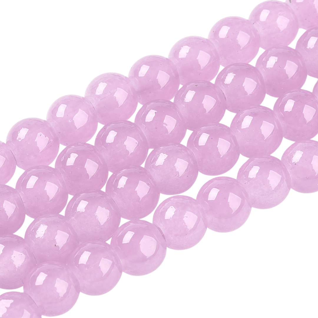 Glaskralen Shine lichtpaars 6mm ±140 stuks-Kralen-Kraaltjes van Renate