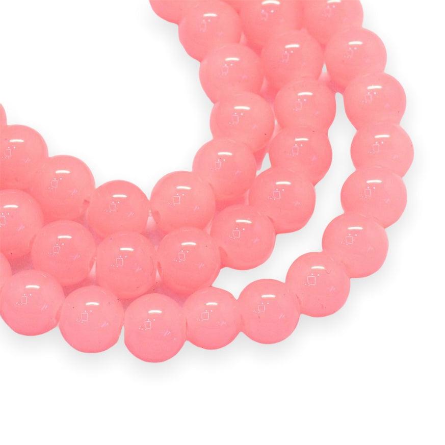 Glaskralen Shine lichtroze 6mm ±140 stuks-Kralen-Kraaltjes van Renate