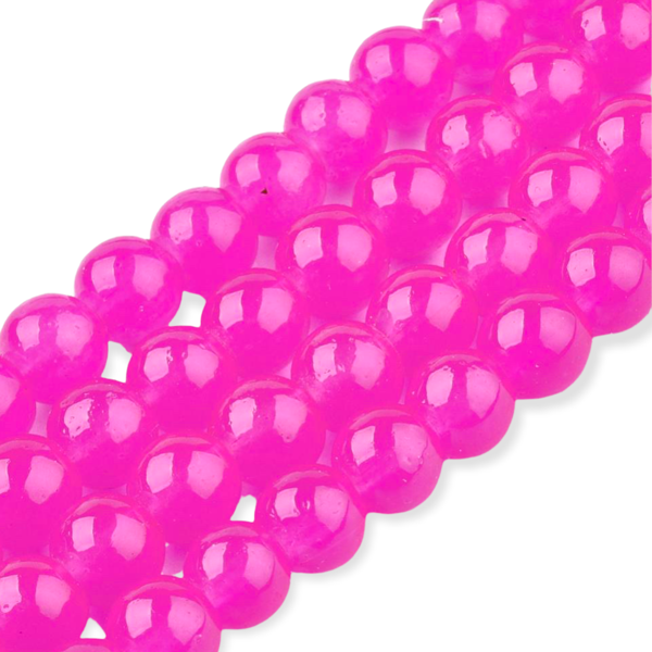Glaskralen Shine roze 6mm ±45-50 stuks-Kralen-Kraaltjes van Renate