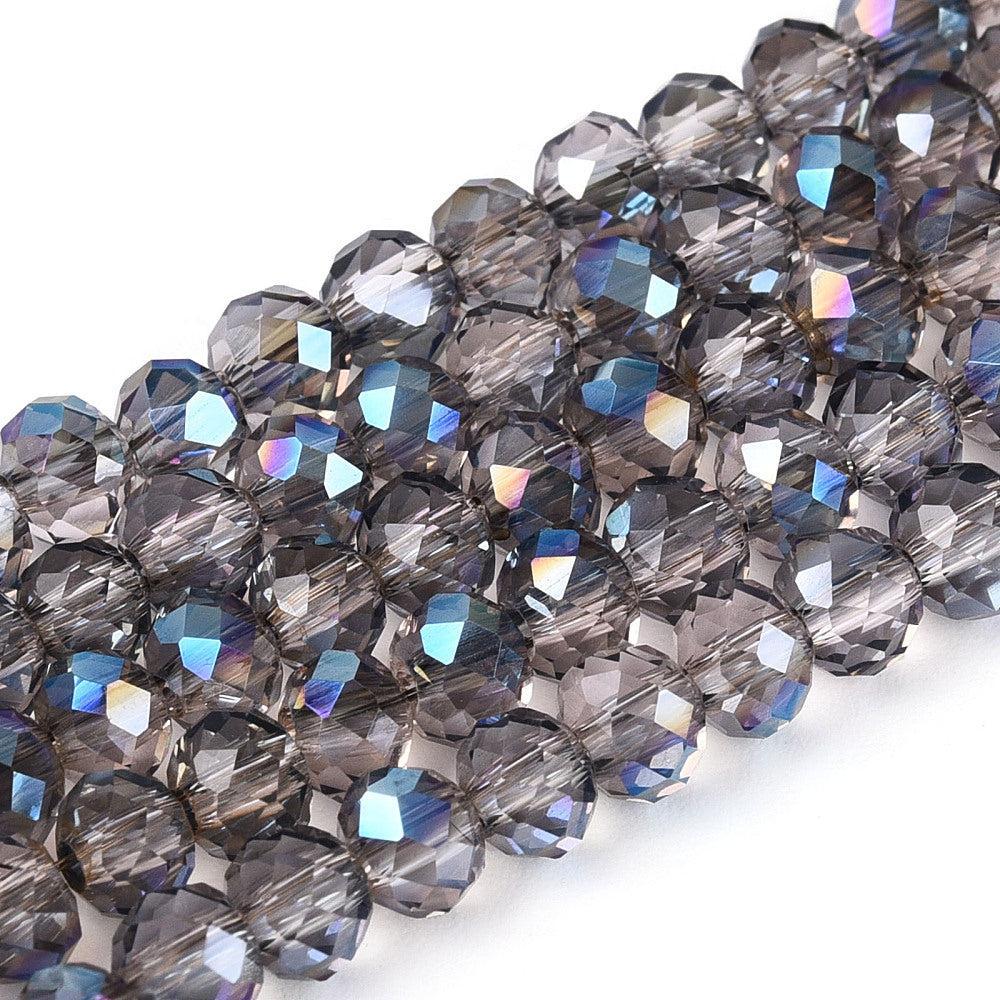 Glaskralen electroplated facet rosy brown 4mm - ±105 stuks-Kralen-Kraaltjes van Renate