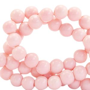 Glaskralen opaque Blossom pink 4mm - 50 stuks-Kraaltjes van Renate