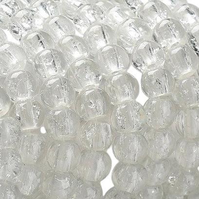 Kralen rond clear 4mm- per 75cm-bedels-Kraaltjes van Renate