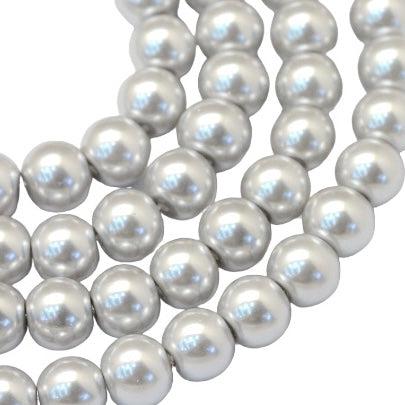 Glaskralen lichtgrijs 6-7mm- per stuk-Kralen-Kraaltjes van Renate